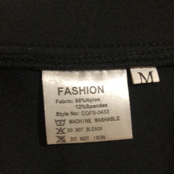 Fashion black mock turtleneck. NWOT - Picture 3 of 3